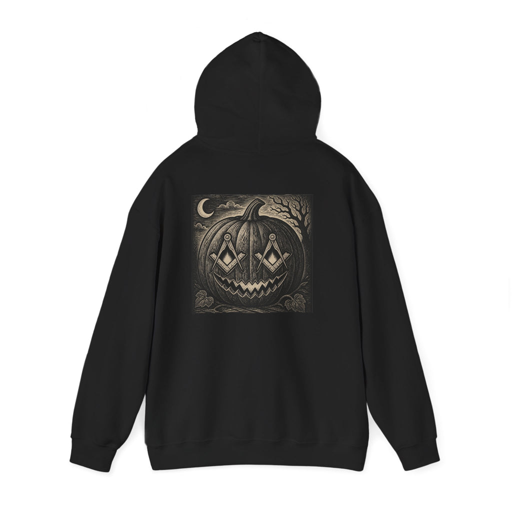 Bright Vintage Jack-o'-Lantern Hoodie | Spooky Pumpkin Moon Halloween